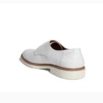 Ανδρικά Δερμάτινα Κλασσικά Δετά Παπούτσια Λευκό Χρώμα, Τυπωτό Δέρμα