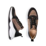 Men’s Suede Leather Sneakers with Black Cords (W2028)