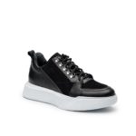 Ανδρικό Δερμάτινο Sneaker - Μαύρο (2948)