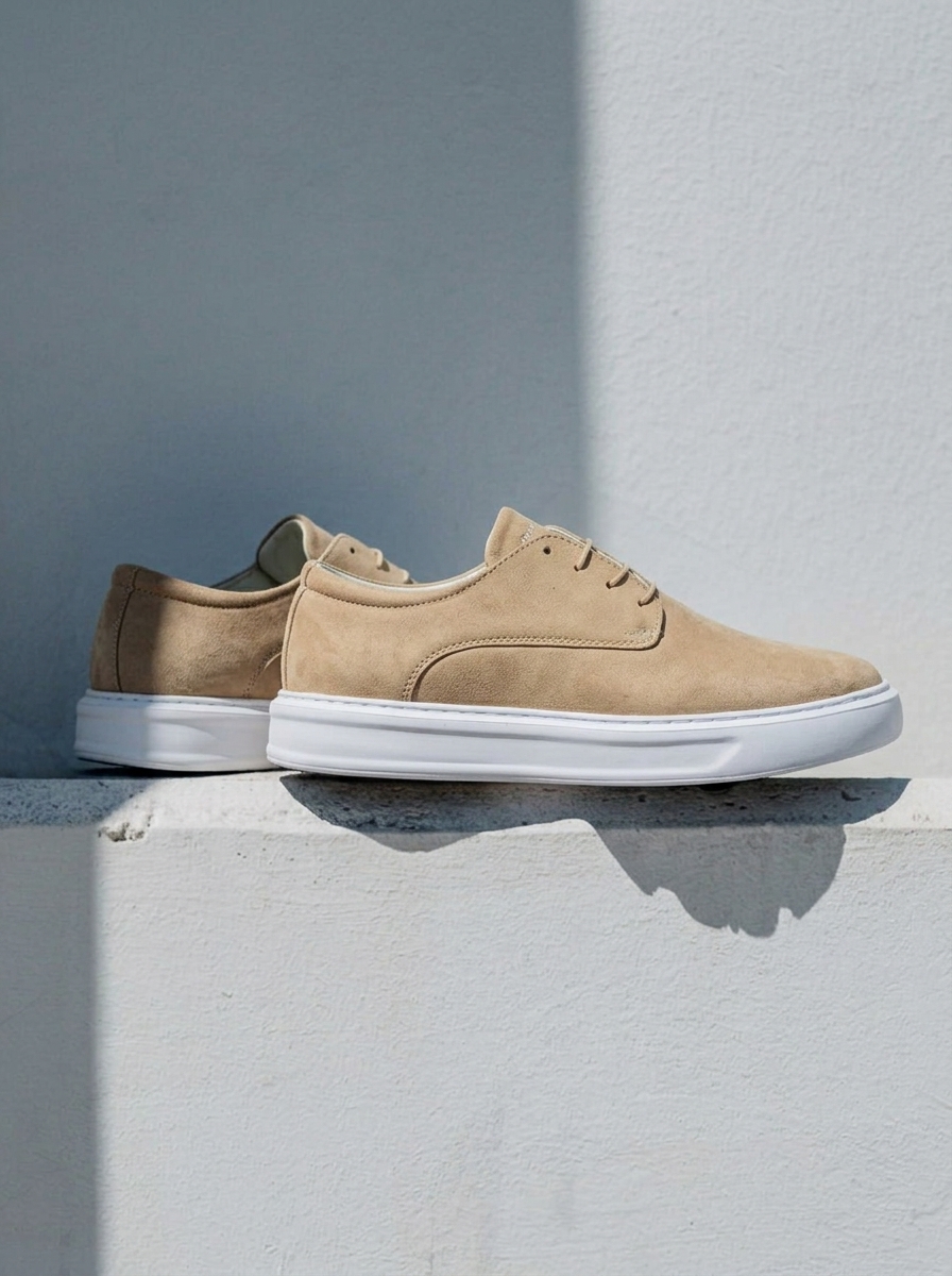 B616-BEIGE mario baldini eco leather shoes light beige summer