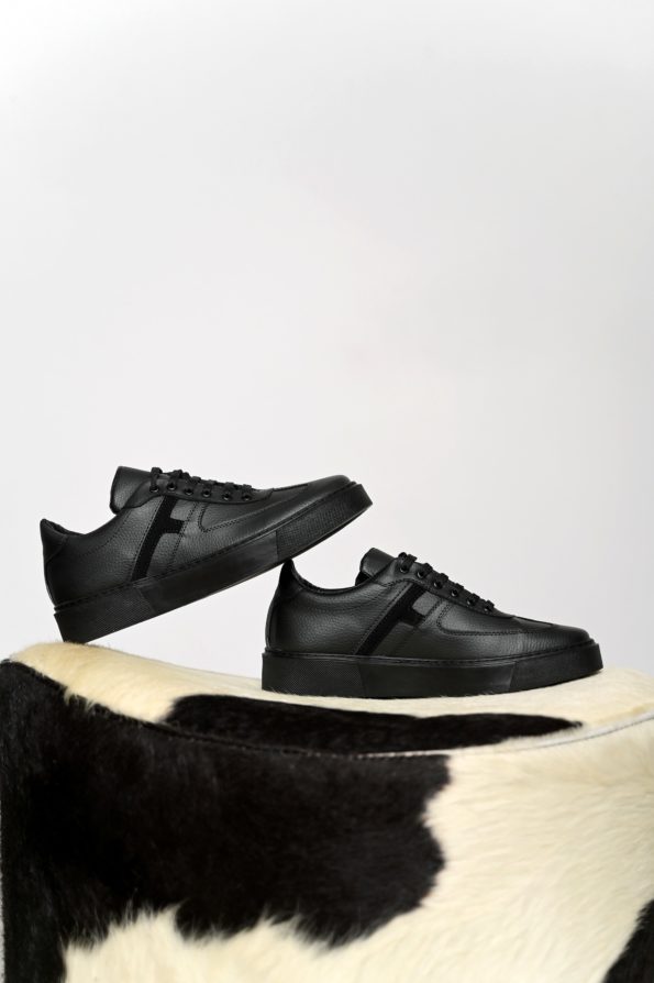 Mario Baldini eco leather shoes total black 605-580