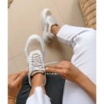 Γυναικείο Δερμάτινο Half-Suede Sneaker