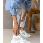 Γυναικείο Δερμάτινο Half-Suede Sneaker