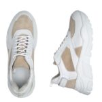 gunekia dermatina sneaker type white beige cod2025 fenomilano