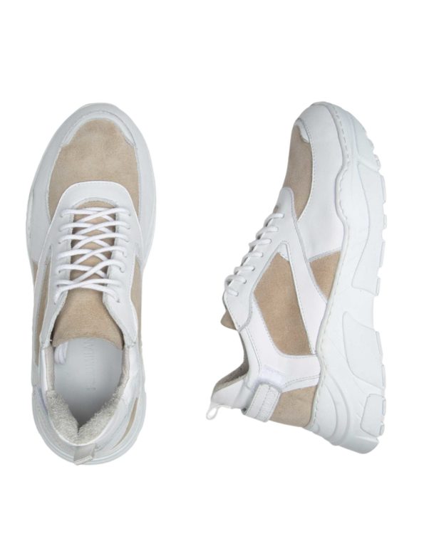 Γυναικείο Δερμάτινο Half-Suede Sneaker