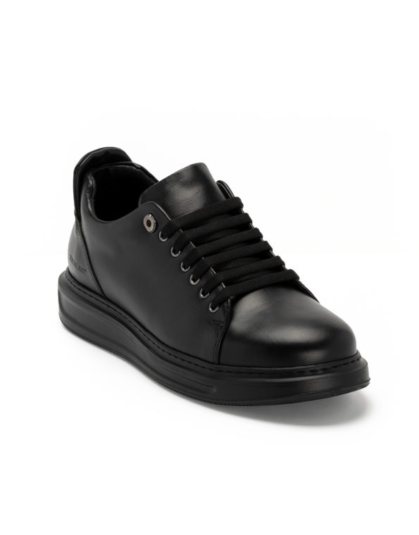 andrika dermatina deta sneaker total black cod108 fenomilano leather shoes