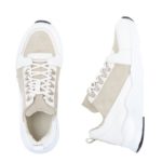 Ανδρικά Δερμάτινα Sneakers Λευκά – (2948)
