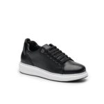 Ανδρικό Δερμάτινο Sneaker - Μαύρο (108 Black)