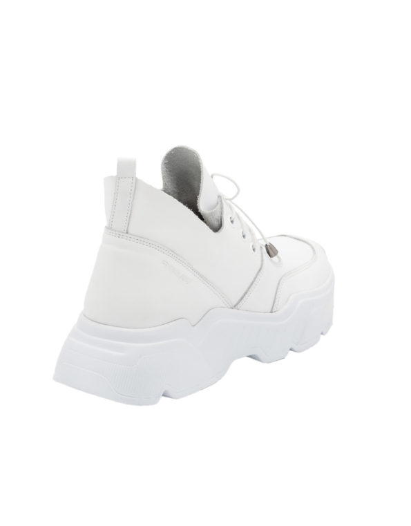 Γυναικείο Δερμάτινο Total White Sneaker