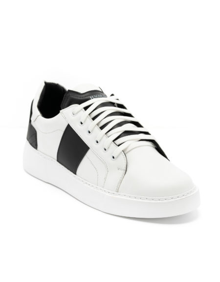 Ανδρικά Δερμάτινα Sneakers Λευκά - (2229 White)