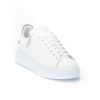 Ανδρικά Δίπατα Δερμάτινα Sneakers Λευκά - (462214-2 T. White)