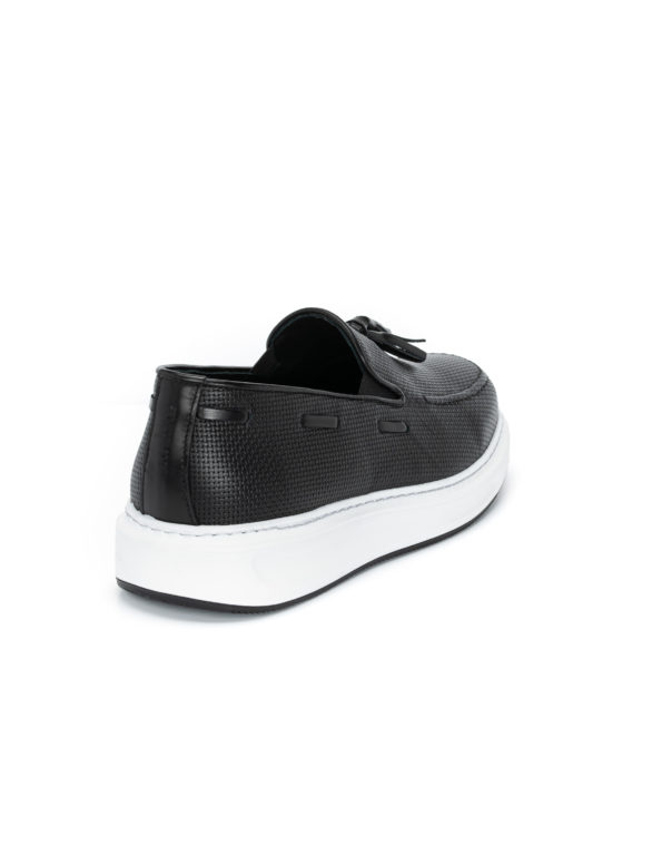 Ανδρικά Δερμάτινα Loafers Μαύρα - (2916 - Black)
