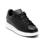 Ανδρικά Δερμάτινα Sneakers Με Τρουκς Μαύρα - ( 462214-1 Black)