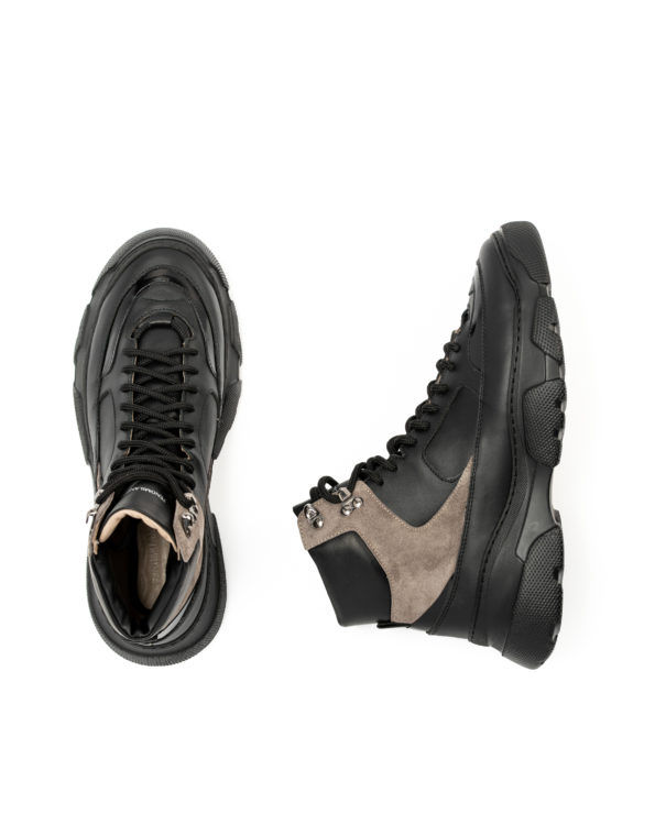 andrika dermatina mpotakia black taupe kordonia cod2224 fenomilano leather shoes 3