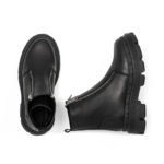 gynaikeia-dermatina-mpotakia-total-black-snake-print-zipper-cod2958-fenomilano-leather-shoes