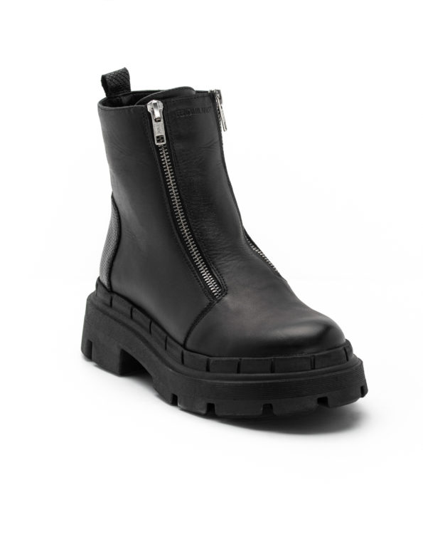 gynaikeia-dermatina-mpotakia-total-black-snake-print-zipper-cod2958-fenomilano-leather-shoes