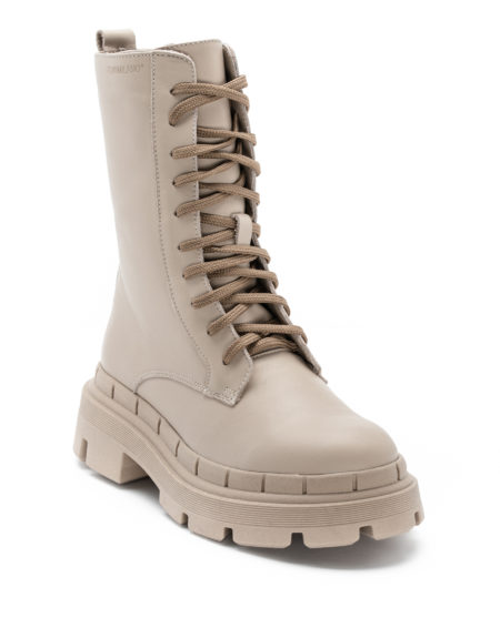 Women's Leathers Boots Beige- (3031 Beige)