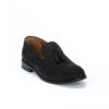 Ανδρικά Δερμάτινα Loafers Suede Μαύρα - (2968-1B Black)