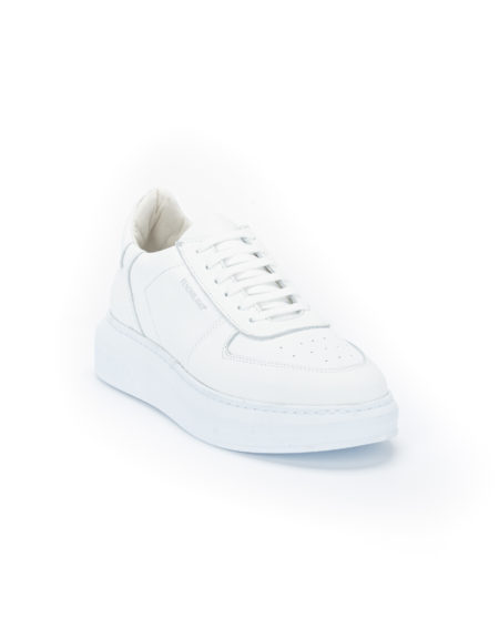 Ανδρικά Δερμάτινα Sneakers Λευκά - (2238 Total White)