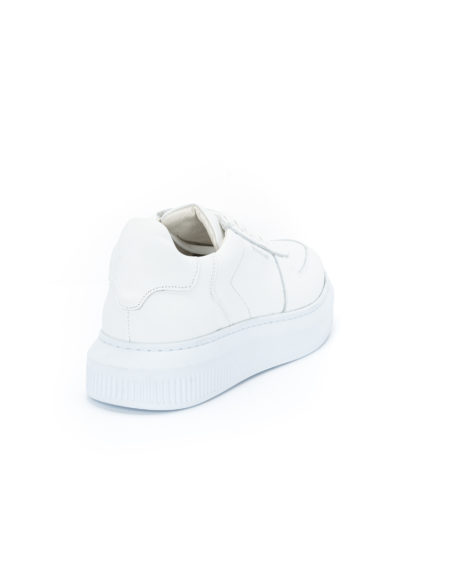 Ανδρικά Δερμάτινα Sneakers Λευκά - (2238 Total White)