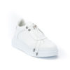 Ανδρικά Δερμάτινα Sneakers Με Κορδόνι Λευκά - (2245 White)