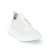 Ανδρικά Δερμάτινα Sneakers Με Λάστιχο Λευκά - (2228A White)