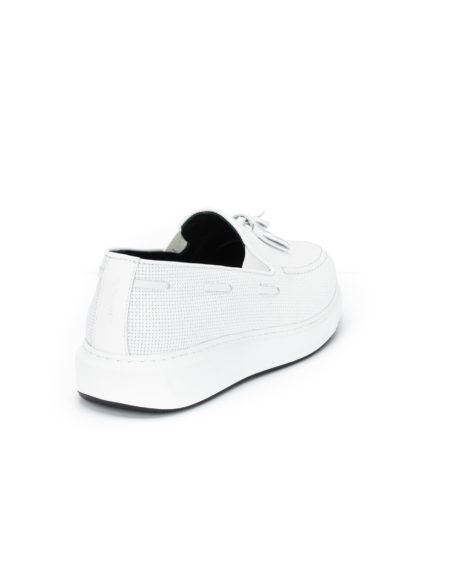 Ανδρικά Δερμάτινα Loafers Λευκά - (2916 - White)