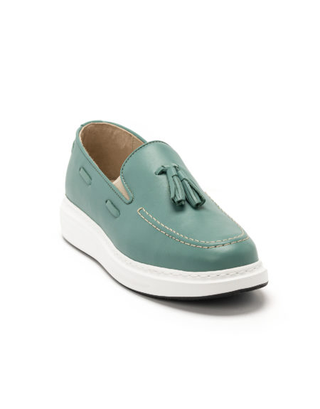 Men's Leather Loafers Veraman  - (2916 - Turquoise)