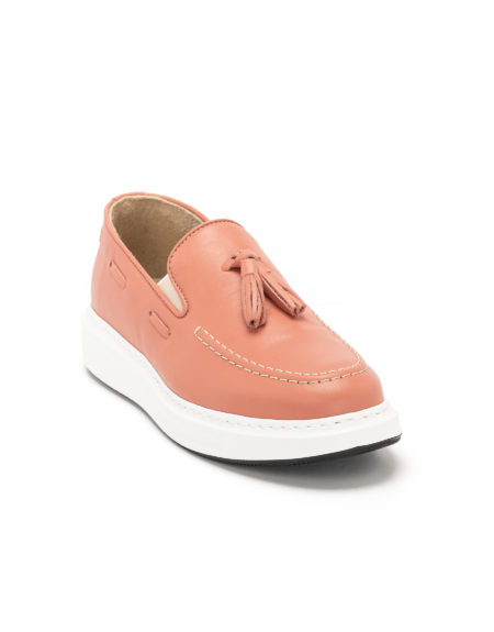 Men's Leather Loafers Salmon - (2916 - Salmon)