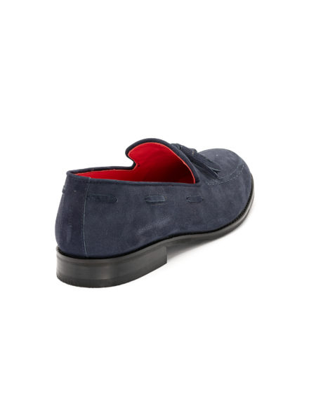 Men's Leather Loafers Blue - (2968-1 Blue)
