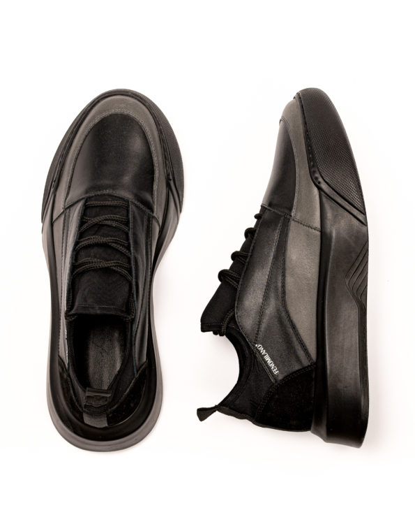 andrika dermatina sneakers black grey lastixo code 2228 3