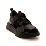 Ανδρικά Δερμάτινα Sneakers Total Black - (2226 Black)