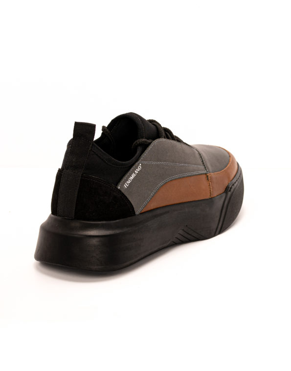 andrika dermatina sneakers black nut grey lastixo code 2228 fenomilano 2