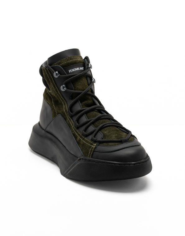 andrika-dermatina-black-green-mpotakia-sneaker-sola-cod-2303-fenomilano