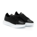 mens-leather-shoes-sneakers-black-white-sola-2214-fenomilano