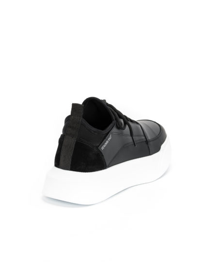 andrika dermatina papoutsia sneakers black white sole code 2228 fenomilano 2