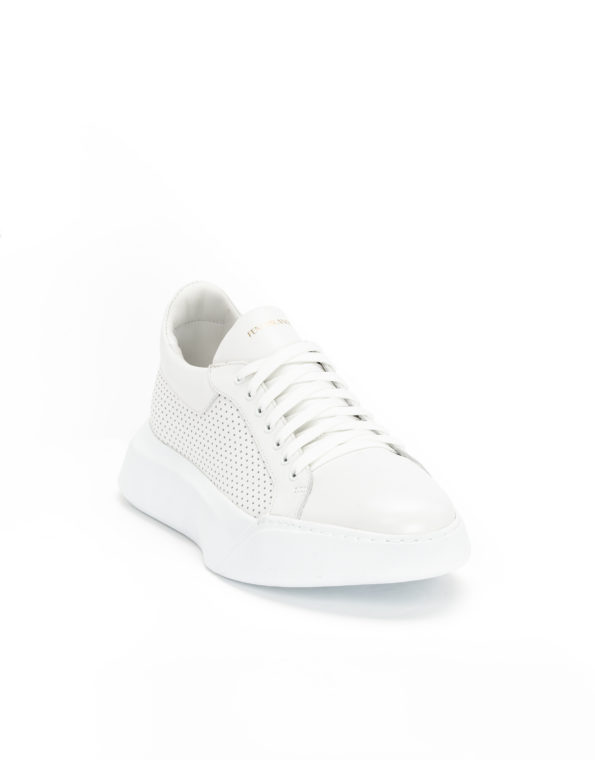 andrika dermatina sneakers total white code 2214 fenomilano
