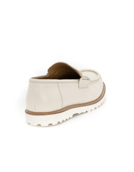 mens summer leather loafers ecru code 3086 fenomilano
