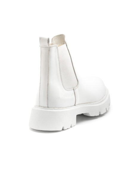 mens leather total white chelsea boots code 2321 fenomilano