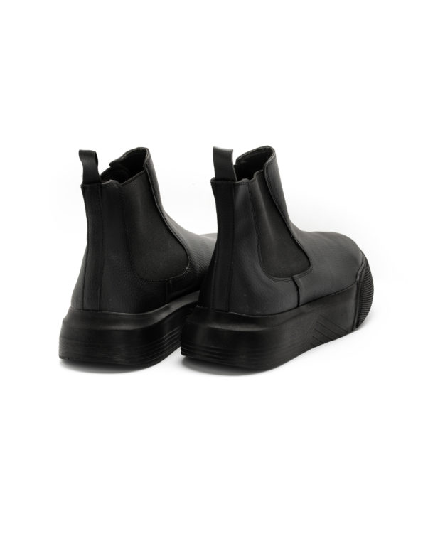 Mario Baldini eco leather chelsea shoes total black 10072-10