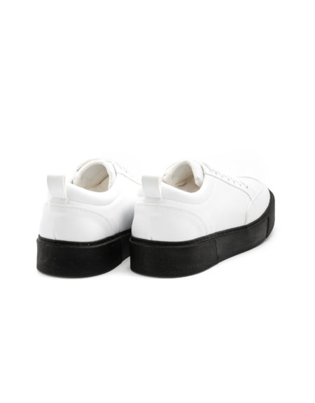 Mario Baldini eco leather shoes white black sole 413-70