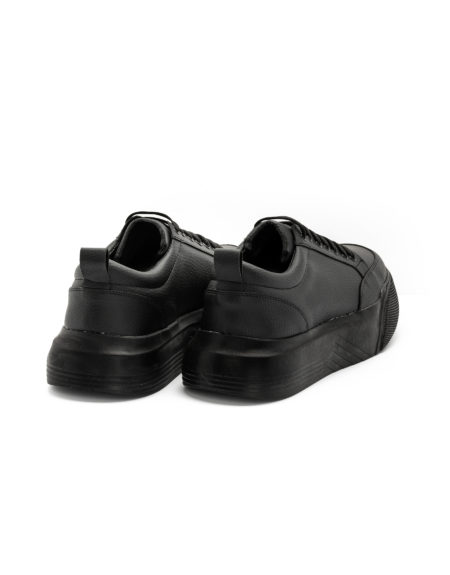 Mario Baldini eco leather shoes total black 413-70 EDO