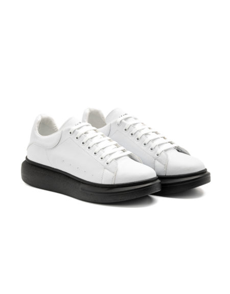 Mario Baldini eco leather shoes white black sole 507-10