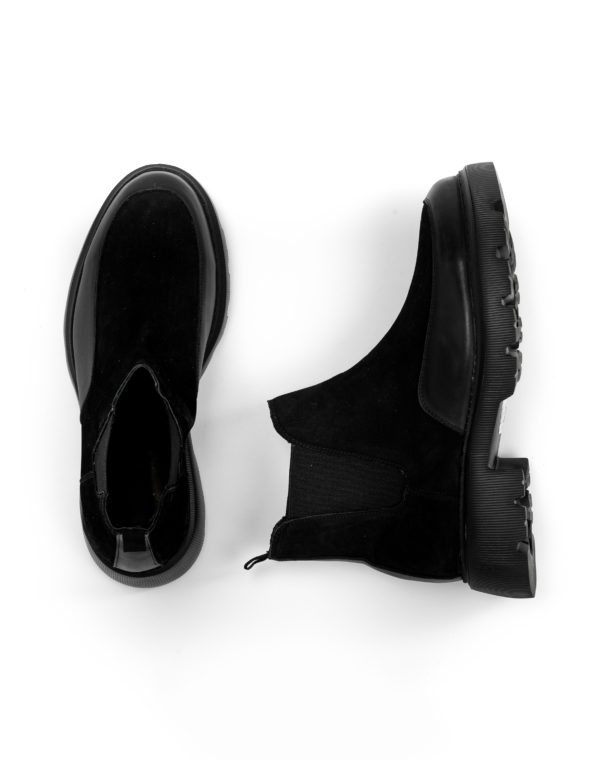 andrika dermatina chelsea boots total black leather/Nubuck code 2326 fenomilano
