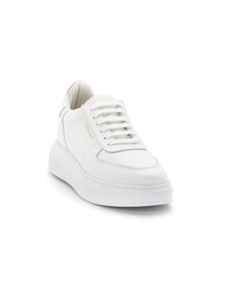 andrika dermatina sneakers total white code 2238 fenomilano