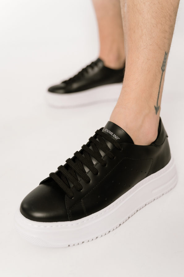 andrika dermatina sneakers black rubber sole code 3099 fenomilano