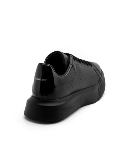 andrika dermatina dipata sneakers total black shiny code 2317-6 fenomilano