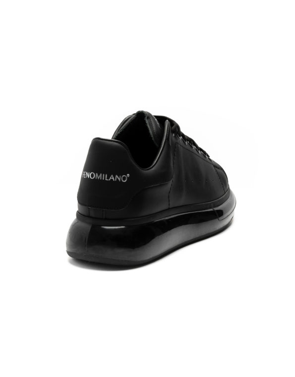 andrika dermatina sneakers total black rubber sole code 2301 fenomilano