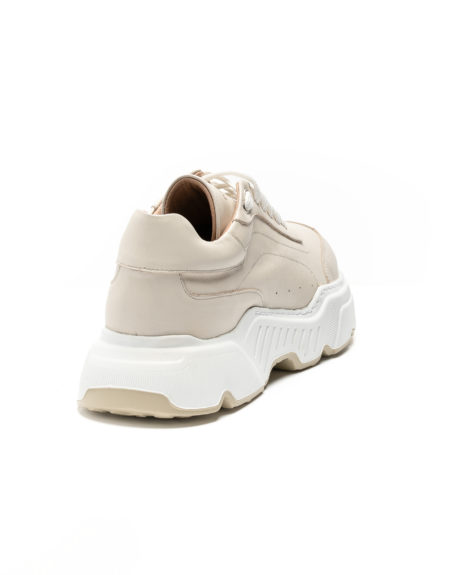 andrika dermatina sneakers beige chunky sole code 2227-1 fenomilano
