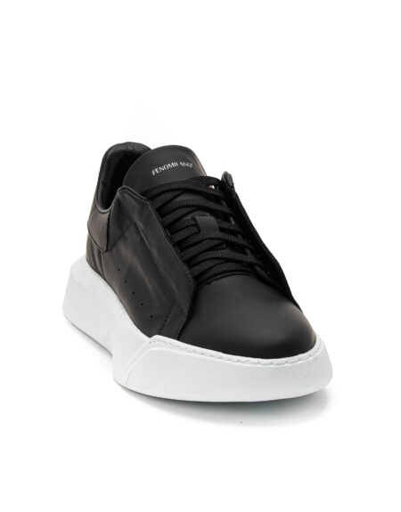 andrika dermatina sneakers black chunky sole code 2317-4 fenomilano